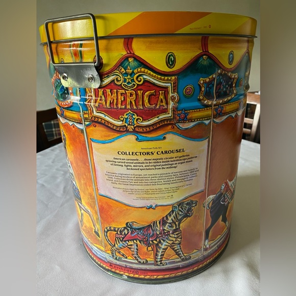 Bertel’s Can Company Other - Gorgeous RARE Vintage Mari Pritchard Collector’s Carousel Bertel’s Can Co Tin